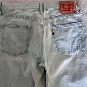 Levi's 514 Jeans Mens‎ Light Wash Denim Jeans Size 30x30